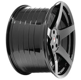 FIVE Gloss Black 20x10 & 20x11 (Staggered) Wheel Set for Mustang 2005-23 & 2024+ | Project 6GR